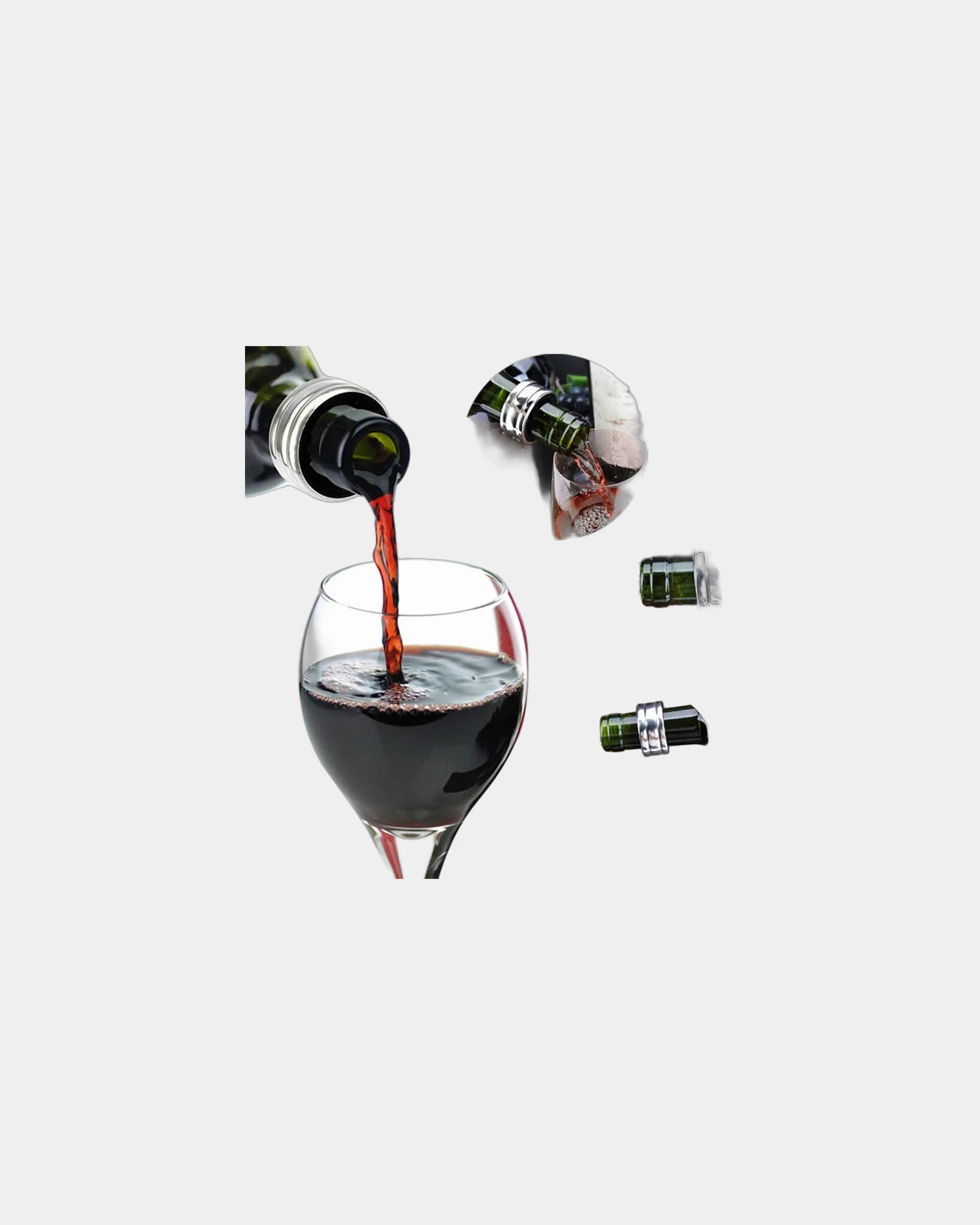 Custom stainless steel wine corkscrew opener kit - 6