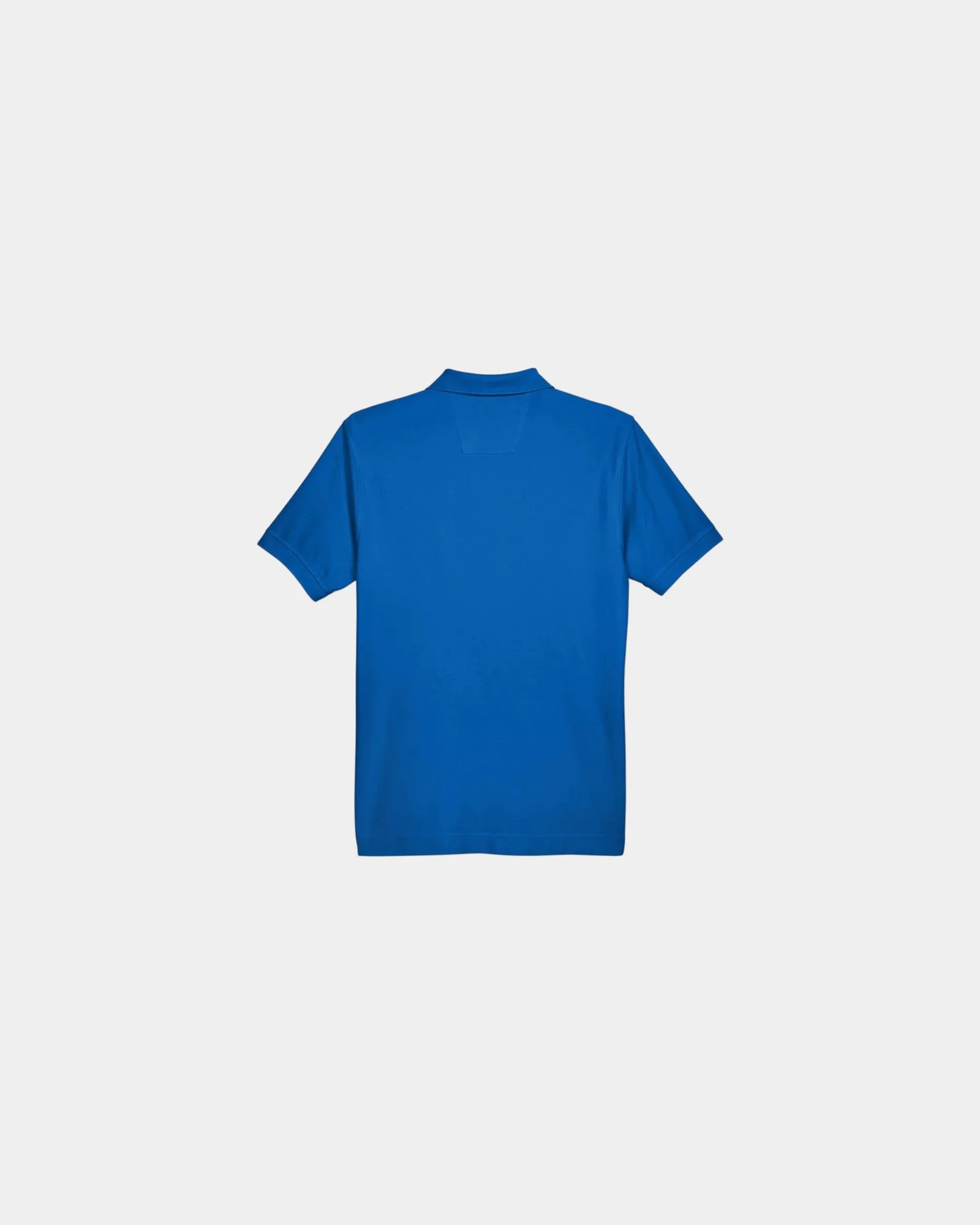 Custom Pima cotton men's pique polo shirt - French Blue