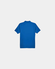 Custom Pima cotton men's pique polo shirt - French Blue