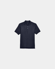 Custom Pima cotton men's pique polo shirt - Navy