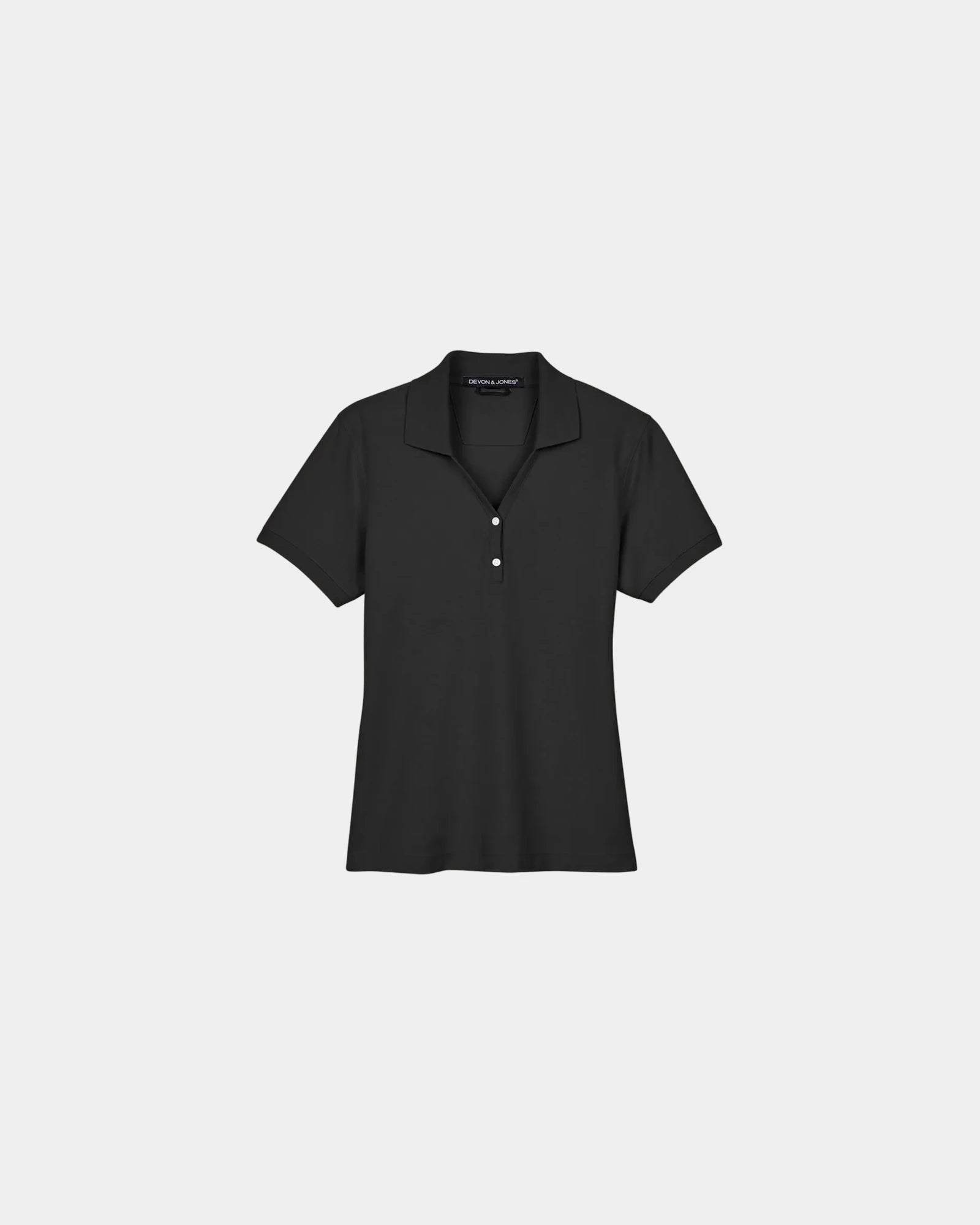 Custom Pima pique women's polo shirt for teams - Black