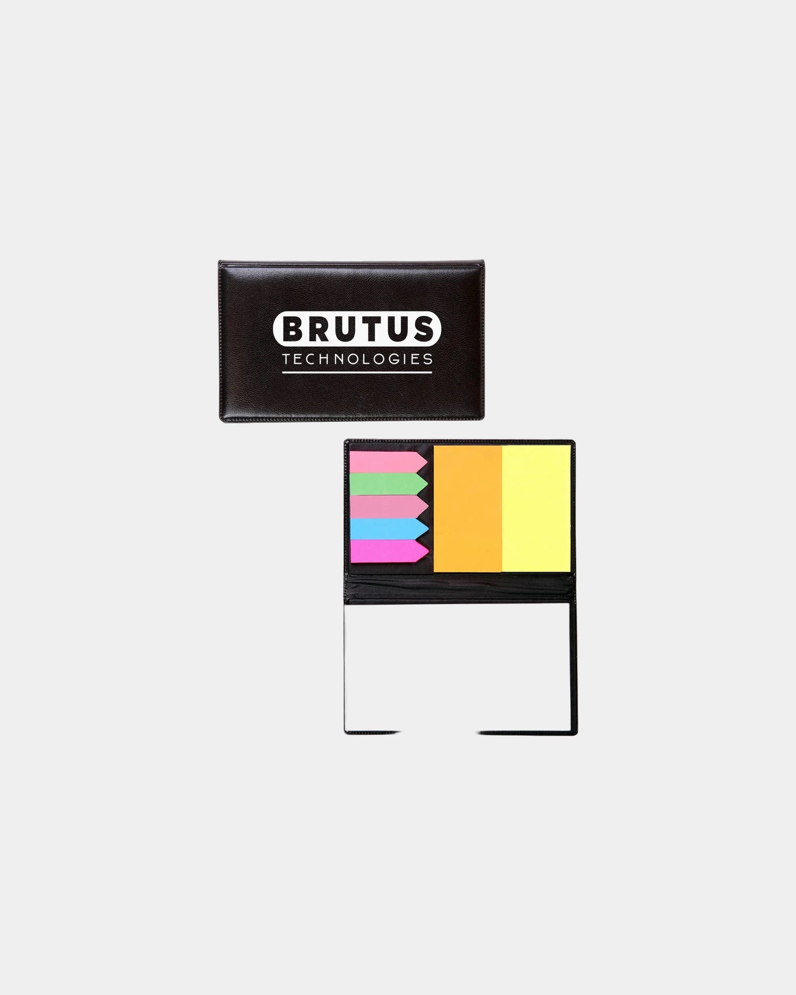 Custom vinyl sticky flag and note memo case - Black