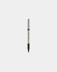 Custom fine point pen with brushed-steel finish - Black