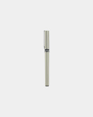 Custom fine point pen with brushed-steel finish - 4