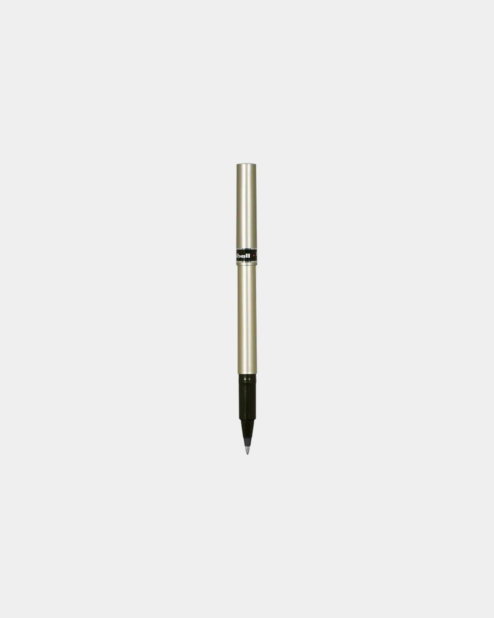 Custom fine point pen with brushed-steel finish - 5