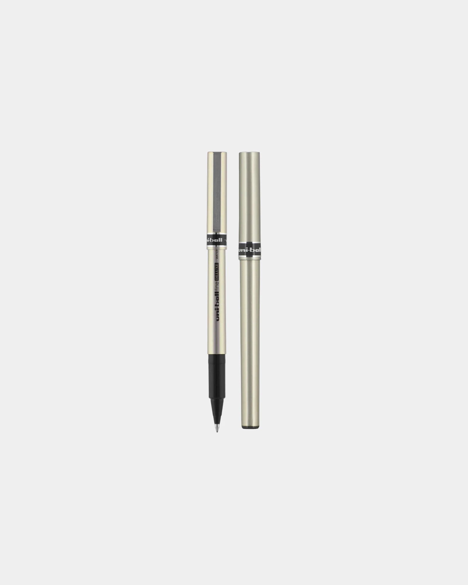 Custom fine point pen with brushed-steel finish - 3