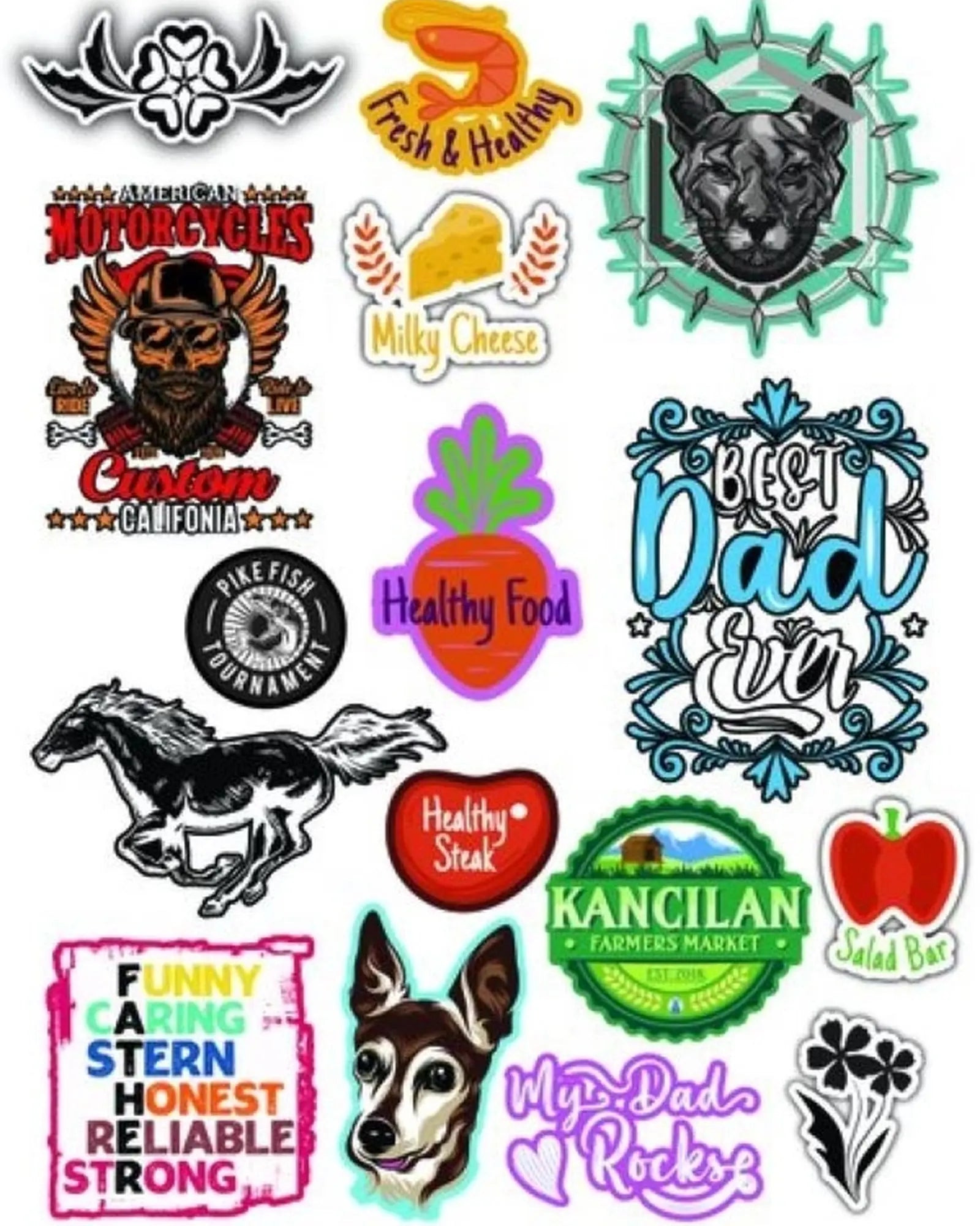 Custom vinyl die-cut decals full-color stickers - 4