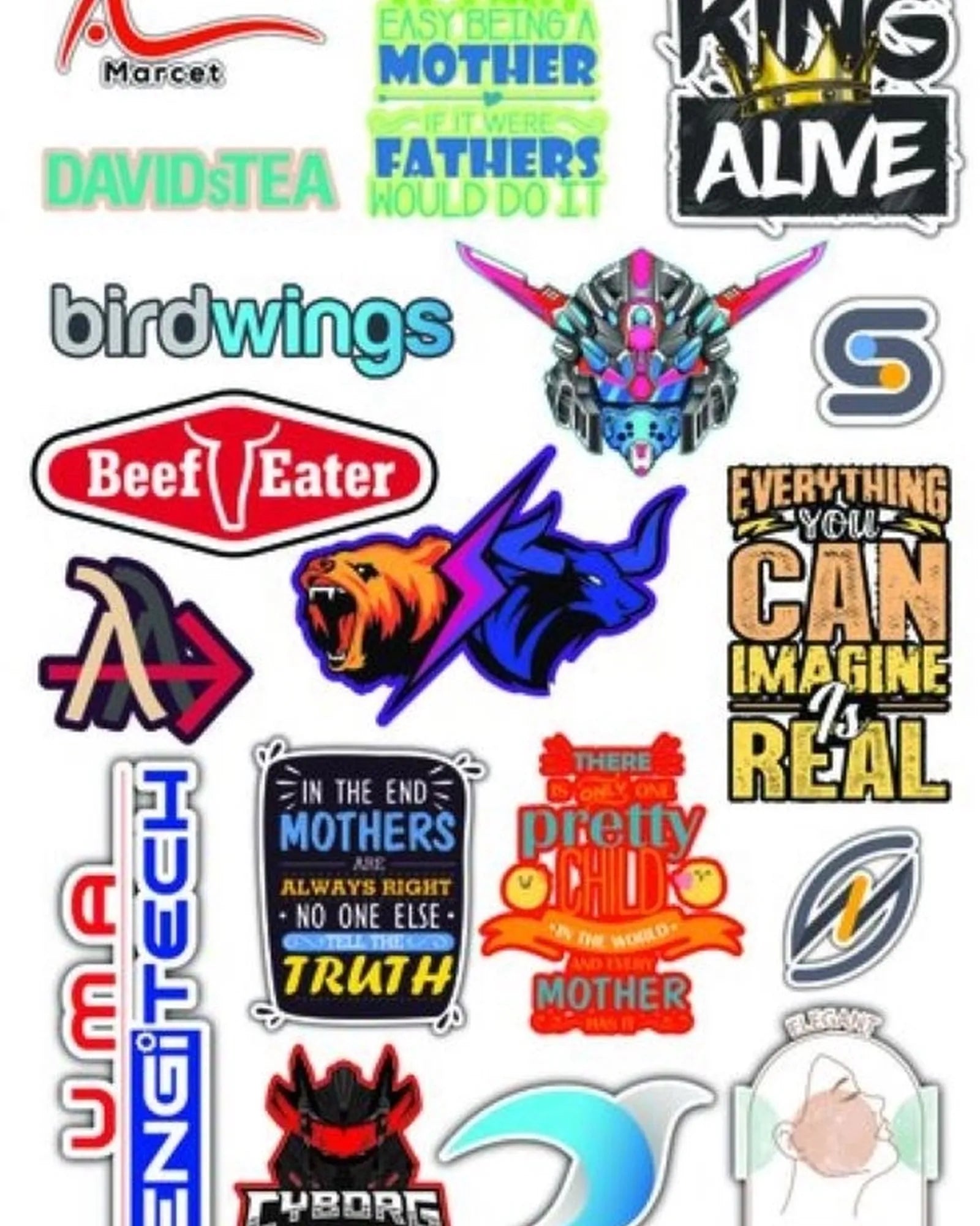 Custom vinyl die-cut decals full-color stickers - 3