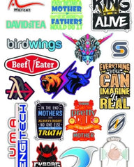 Custom vinyl die-cut decals full-color stickers - 3