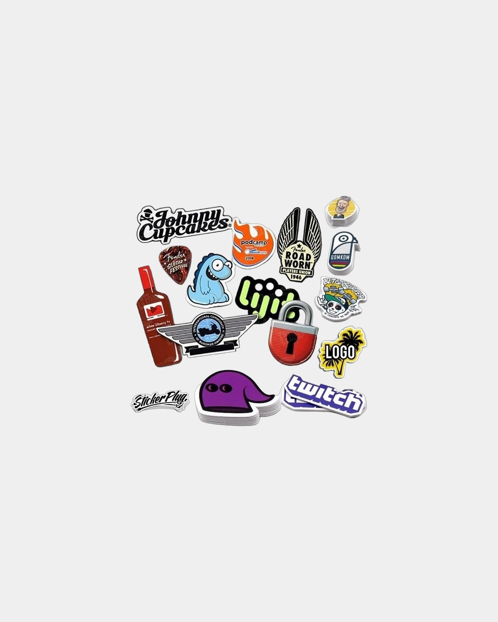 Custom die-cut vinyl stickers 3" x 3" full color - 1