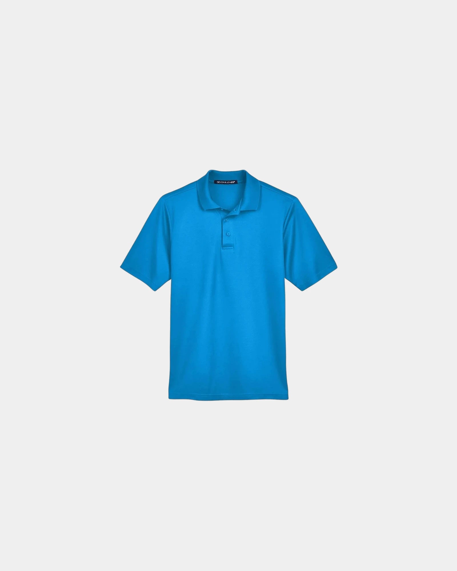 Custom moisture-wicking performance plaited polo shirt - Ocean Blue