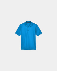 Custom moisture-wicking performance plaited polo shirt - Ocean Blue