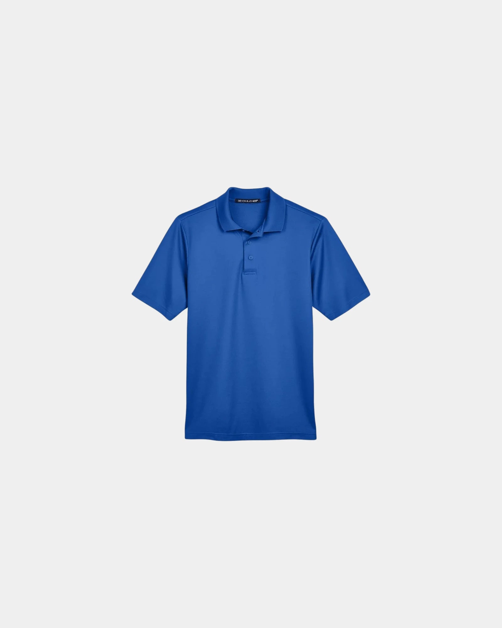Custom moisture-wicking performance plaited polo shirt - True Royal