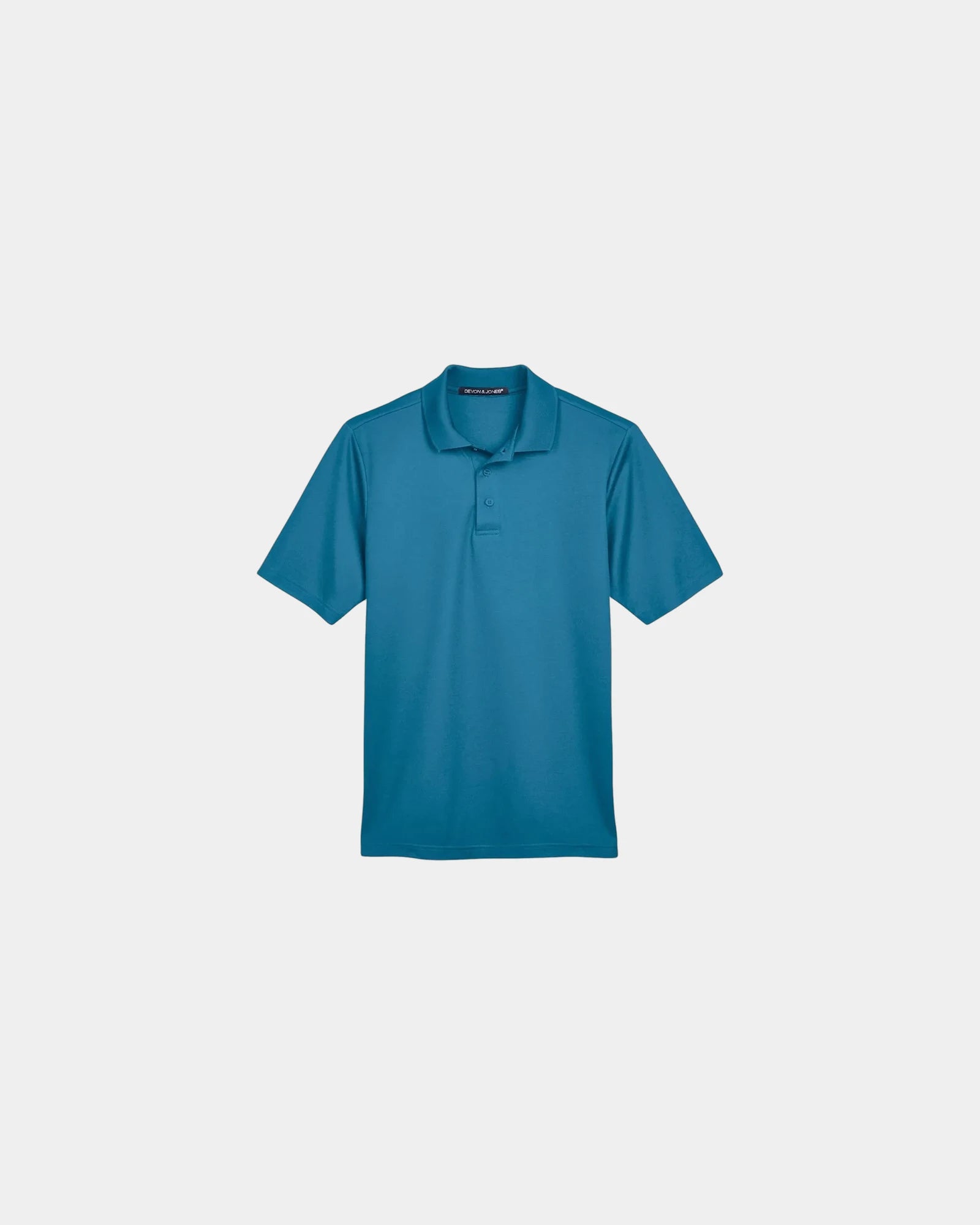 Custom moisture-wicking performance plaited polo shirt - Dark Teal