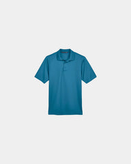Custom moisture-wicking performance plaited polo shirt - Dark Teal