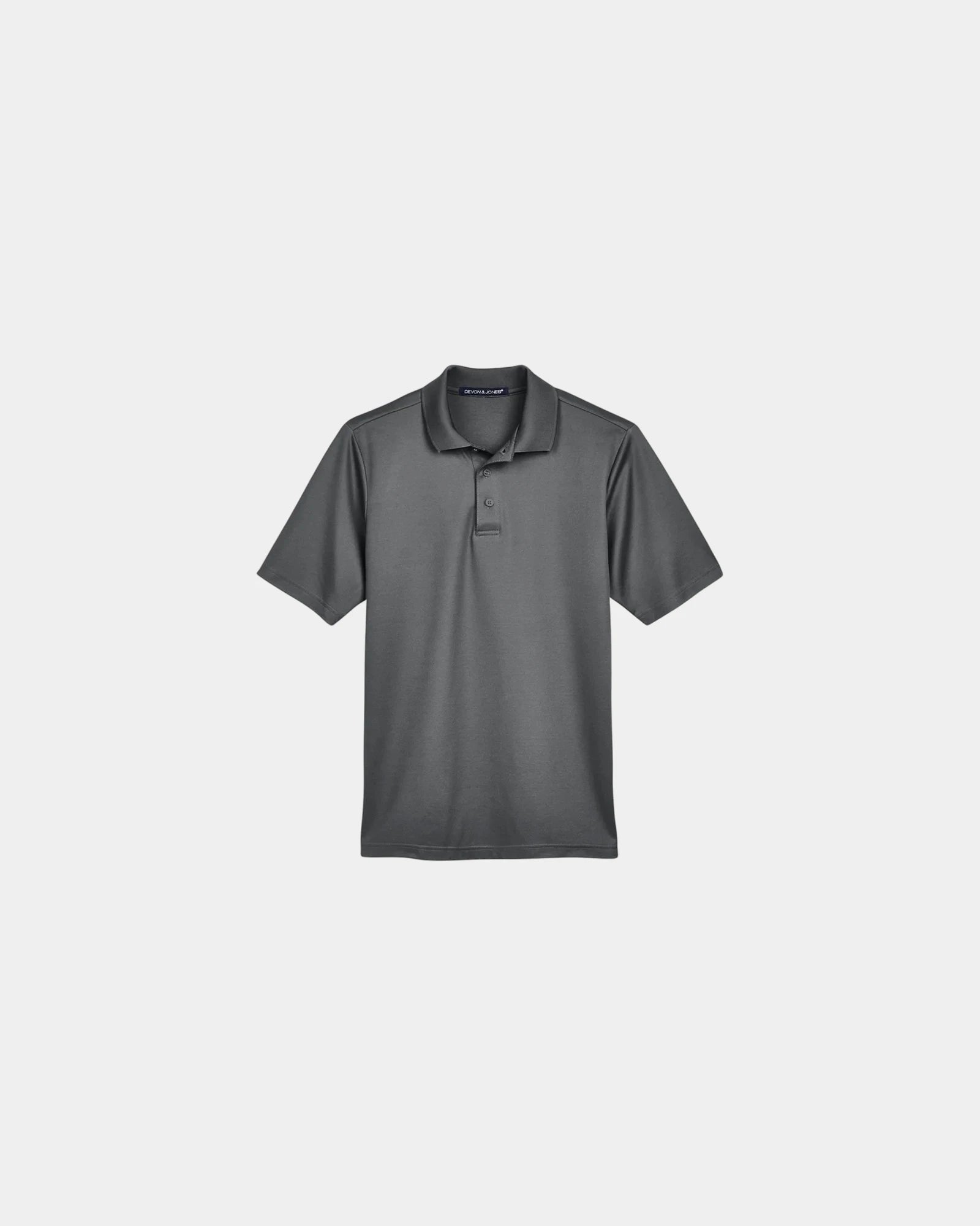 Custom moisture-wicking performance plaited polo shirt - Graphite