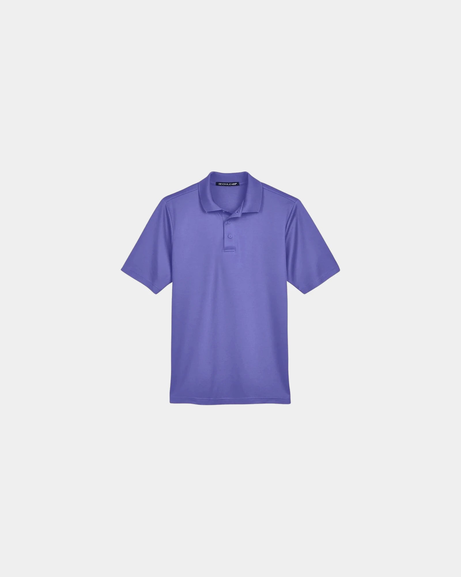 Custom moisture-wicking performance plaited polo shirt - Grape