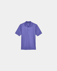 Custom moisture-wicking performance plaited polo shirt - Grape