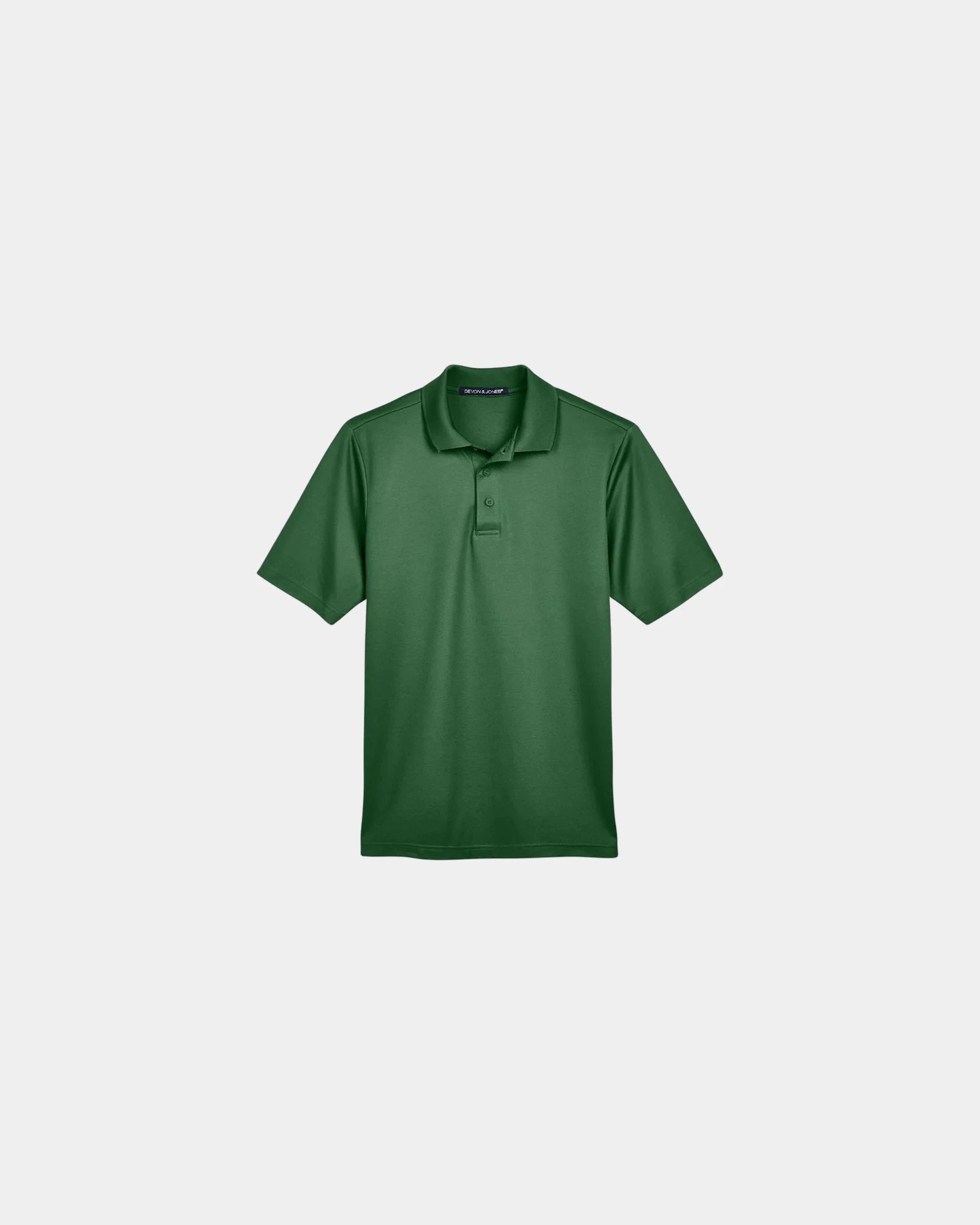 Custom moisture-wicking performance plaited polo shirt - Forest