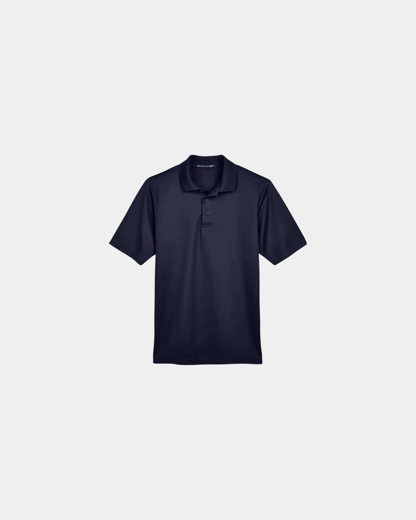 Custom moisture-wicking performance plaited polo shirt - Navy