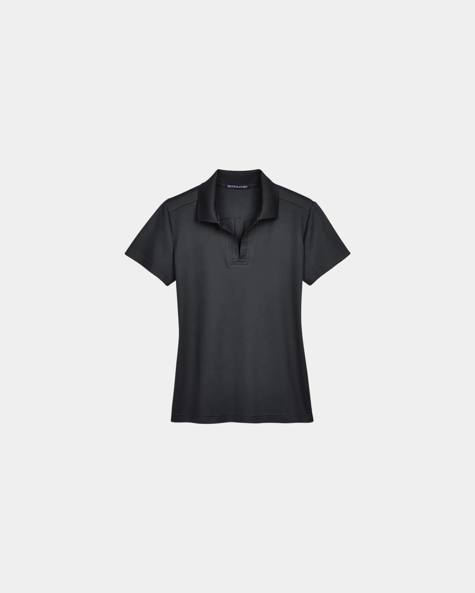 Custom moisture-wicking women's performance polo shirt - Black