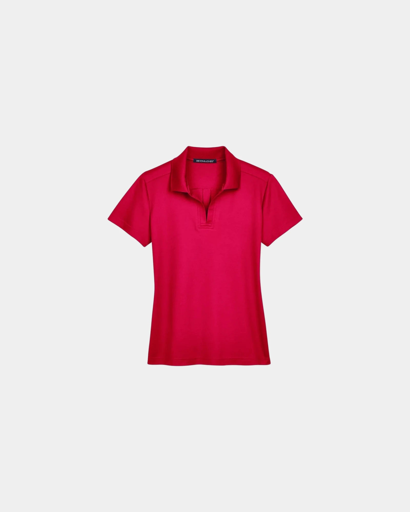 Custom moisture-wicking women's performance polo shirt - Red
