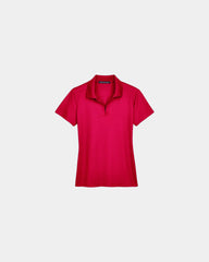 Custom moisture-wicking women's performance polo shirt - Red