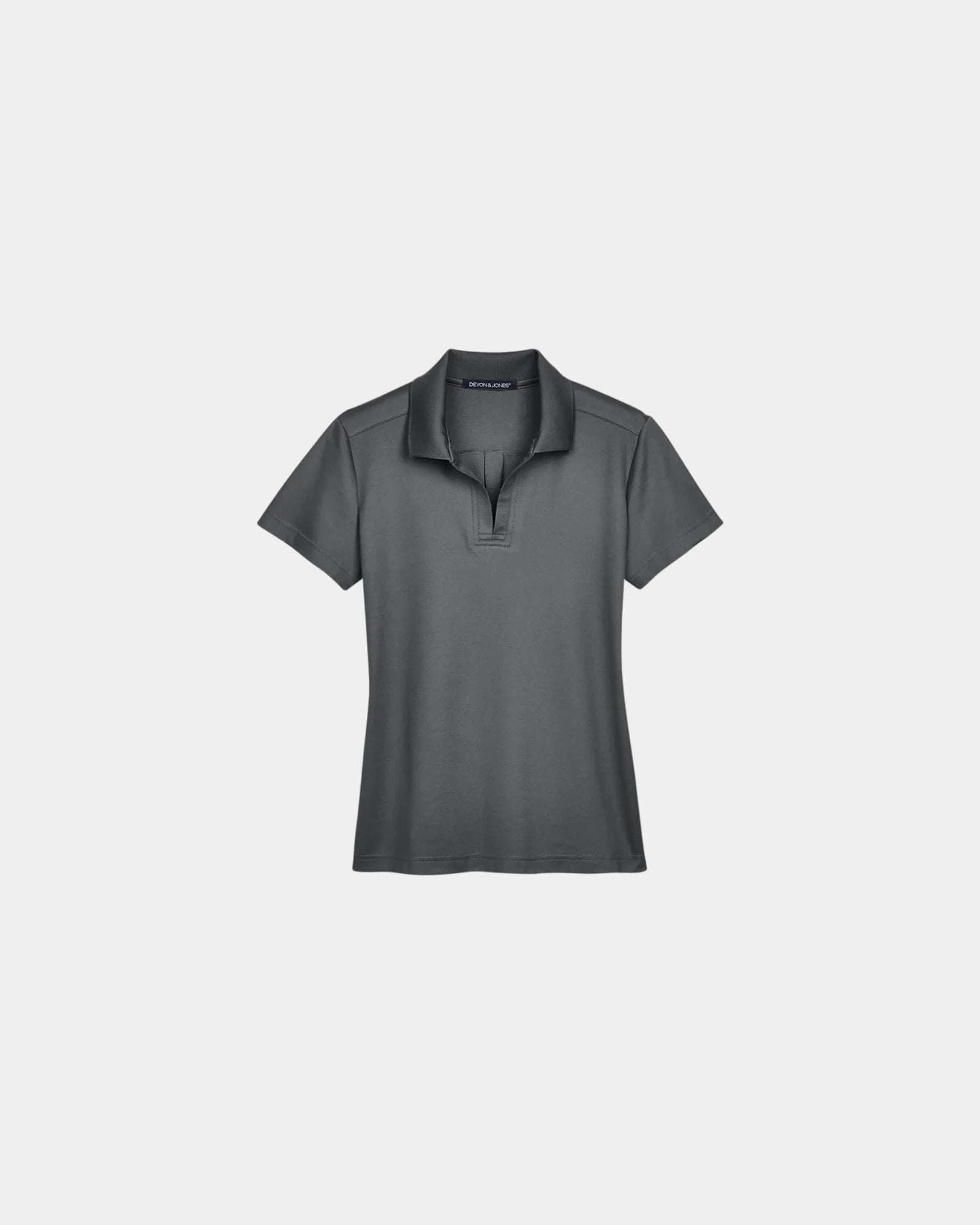 Custom moisture-wicking women's performance polo shirt - Graphite