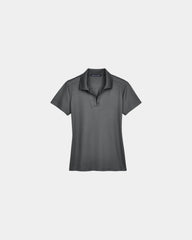 Custom moisture-wicking women's performance polo shirt - Graphite
