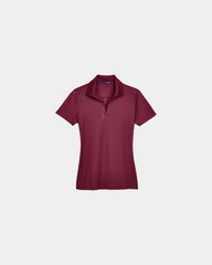 Custom moisture-wicking women's performance polo shirt - Burgundy