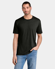 Custom men's tri-blend t-shirt 4.5 oz - Black Frost