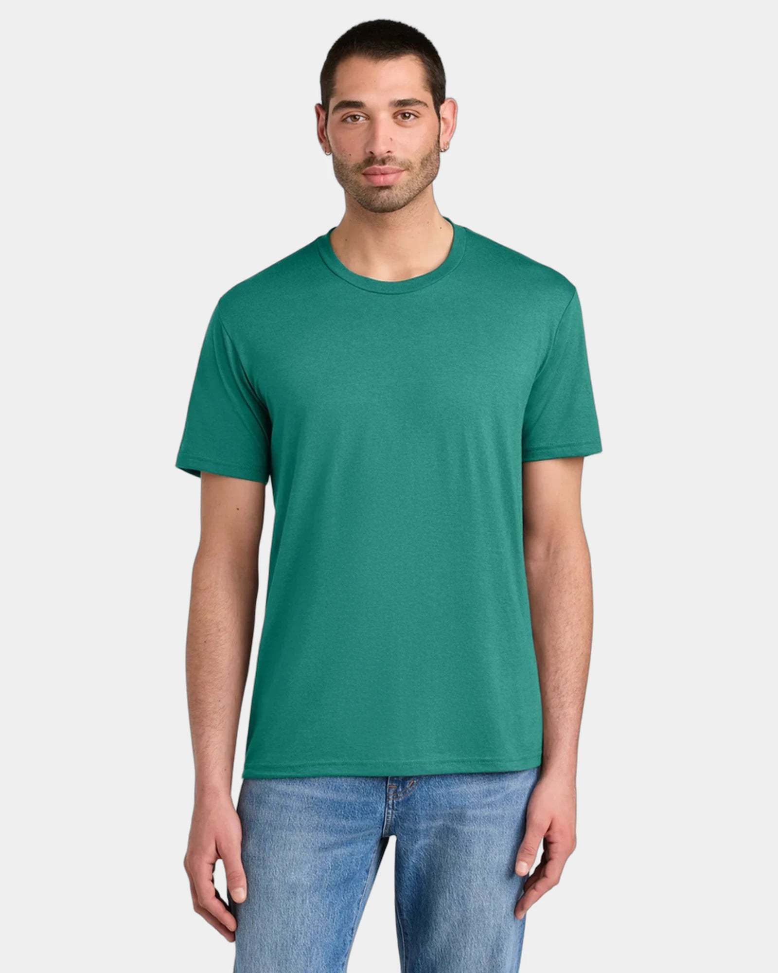 Custom men's tri-blend t-shirt 4.5 oz - Eucalyptus Blue
