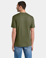 Custom men's tri-blend t-shirt 4.5 oz - Military Green Frost