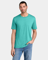 Custom men's tri-blend t-shirt 4.5 oz - Aqua Heather
