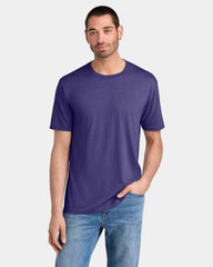 Custom men's tri-blend t-shirt 4.5 oz - Purple Frost
