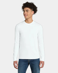 Custom tri-blend long sleeve tee for companies - White