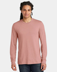 Custom tri-blend long sleeve tee for companies - Blush Frost