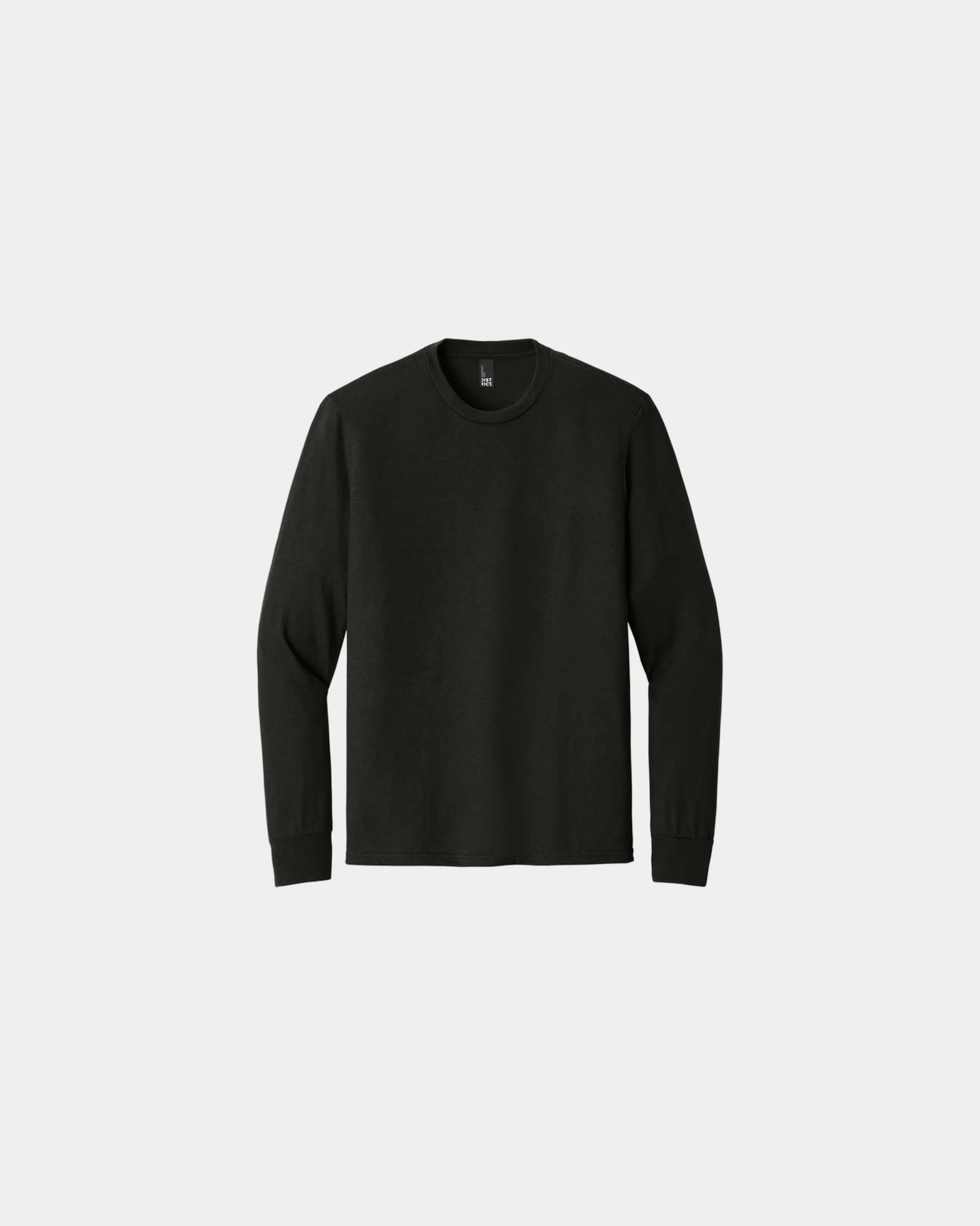 Custom tri-blend long sleeve tee for companies - Black