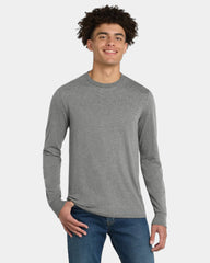 Custom tri-blend long sleeve tee for companies - Grey Frost
