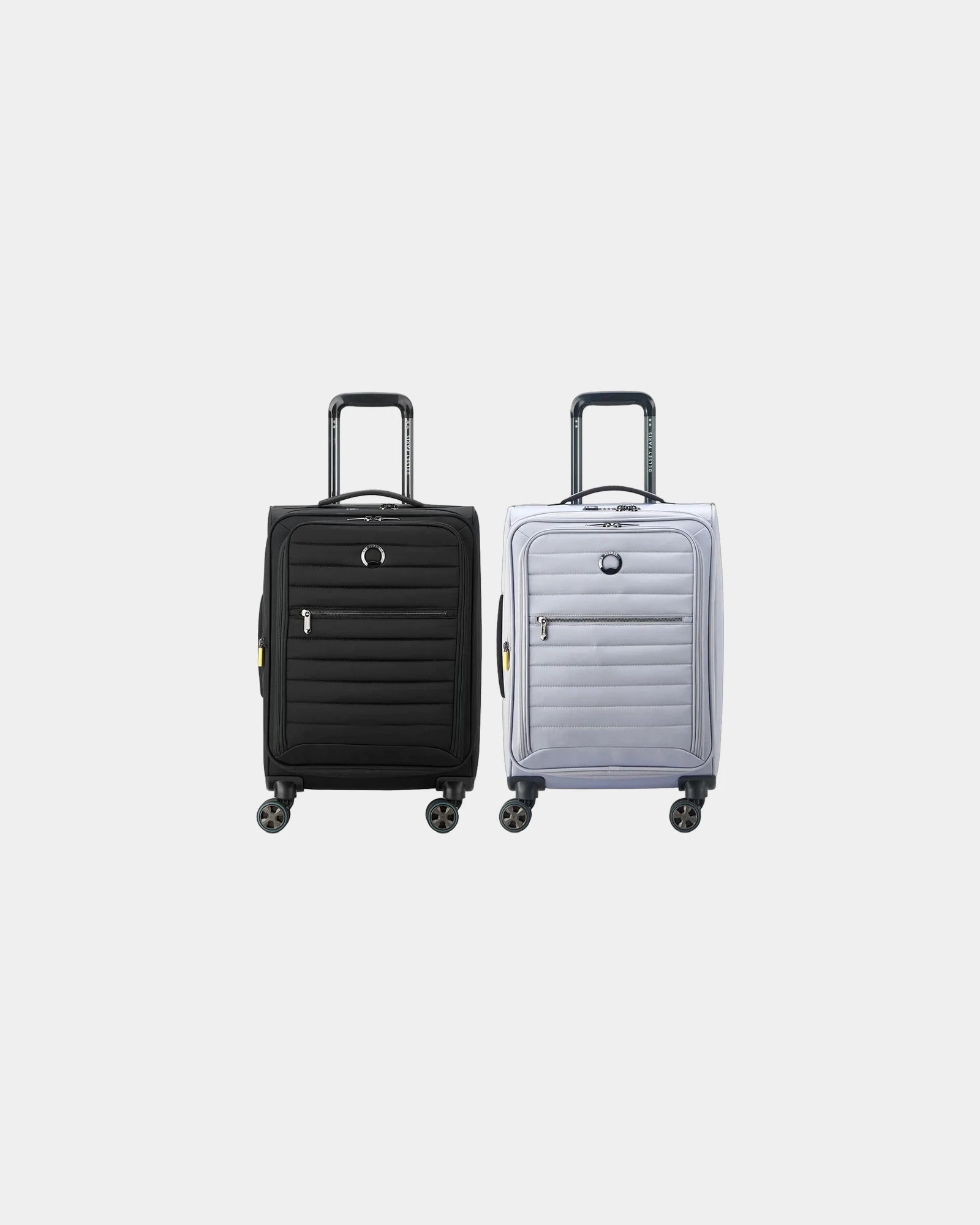 Custom polyester Delsey carry-on spinner luggage - Gray