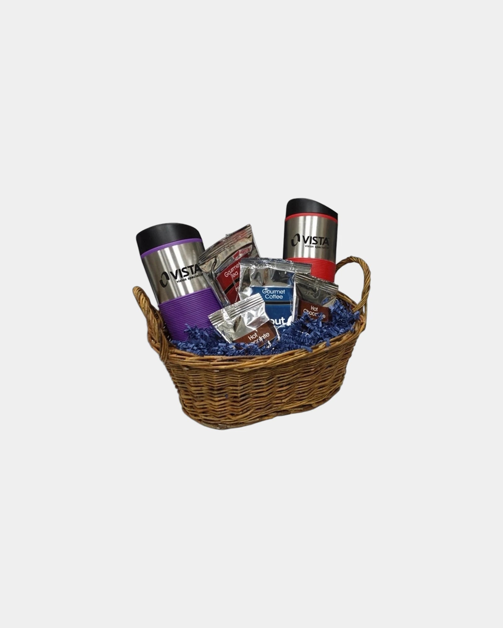 Custom deluxe travel gift basket for corporate gifting - Brown