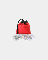 Custom polyester first aid kit cinch pouch - 7 piece - Red