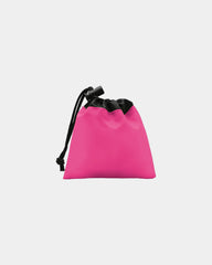 Custom polyester first aid kit cinch pouch - 11 piece - Hot Pink