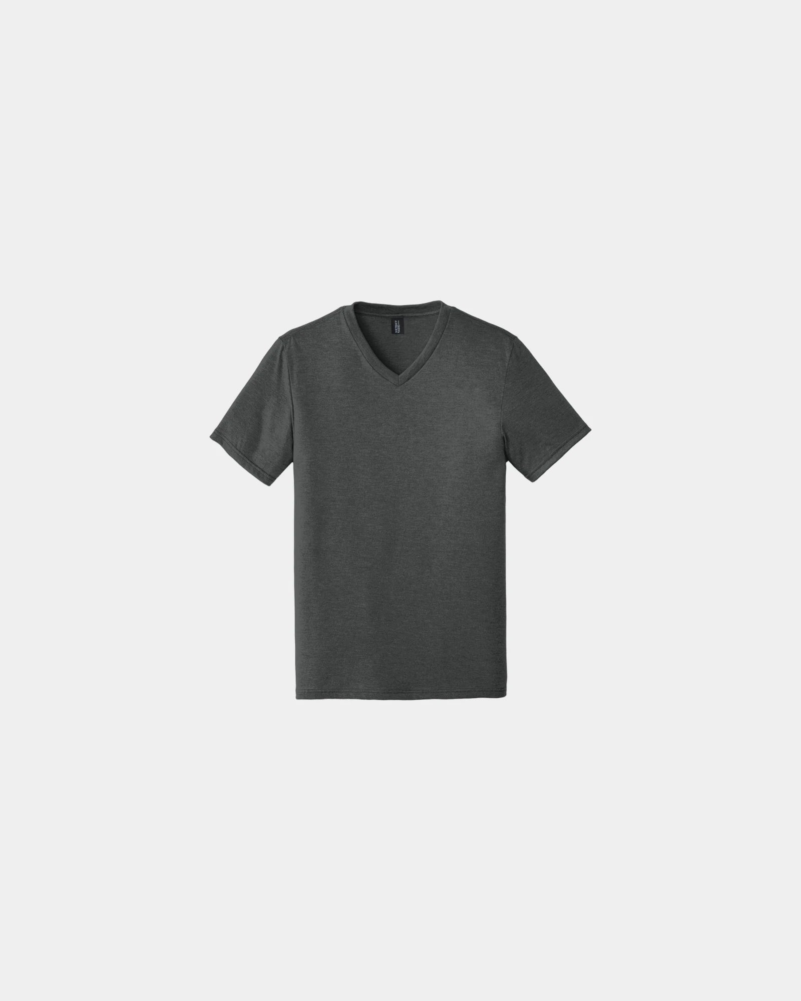 Custom tri-blend V-neck tee for giveaways - Black Frost