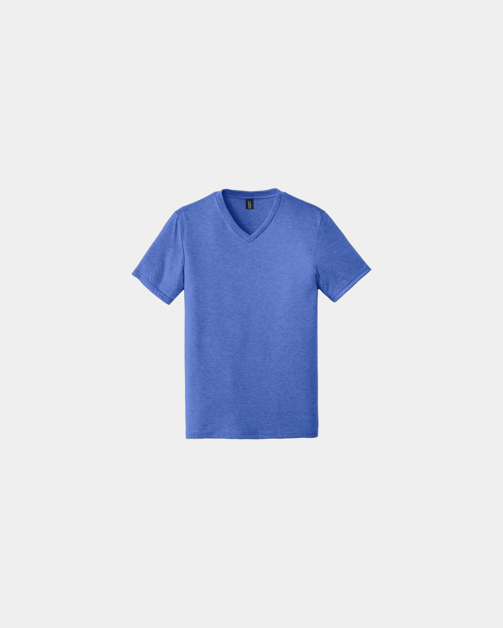 Custom tri-blend V-neck tee for giveaways - Royal Frost