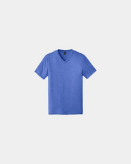 Custom tri-blend V-neck tee for giveaways - Royal Frost