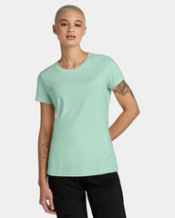 Custom women's cotton/recycled polyester CVC tee - Frosted Mint