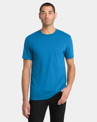 Custom cotton concert tee for men's casual wear - Neon Blue