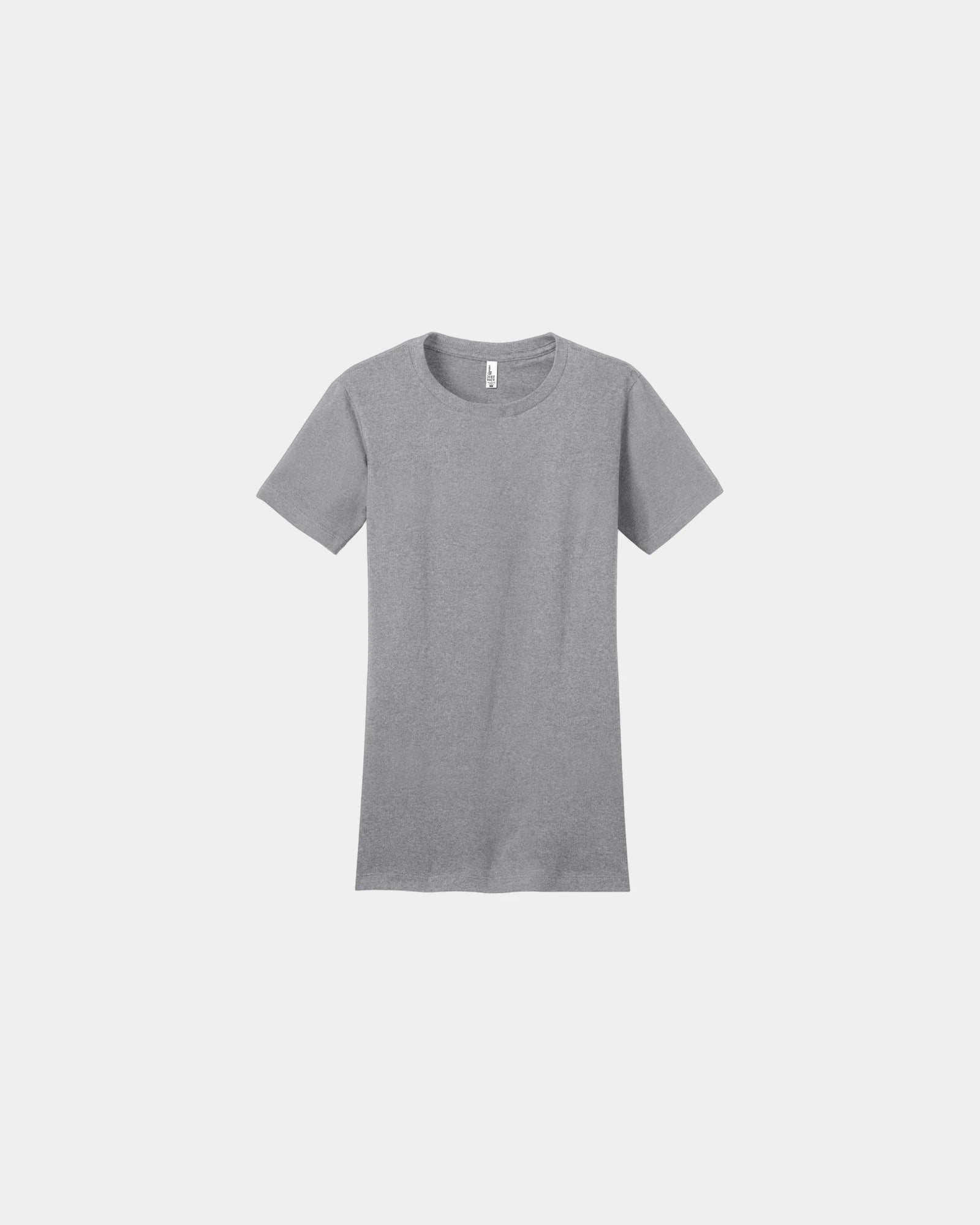 Custom fitted women's cotton concert t-shirt tee - Heather Grey
