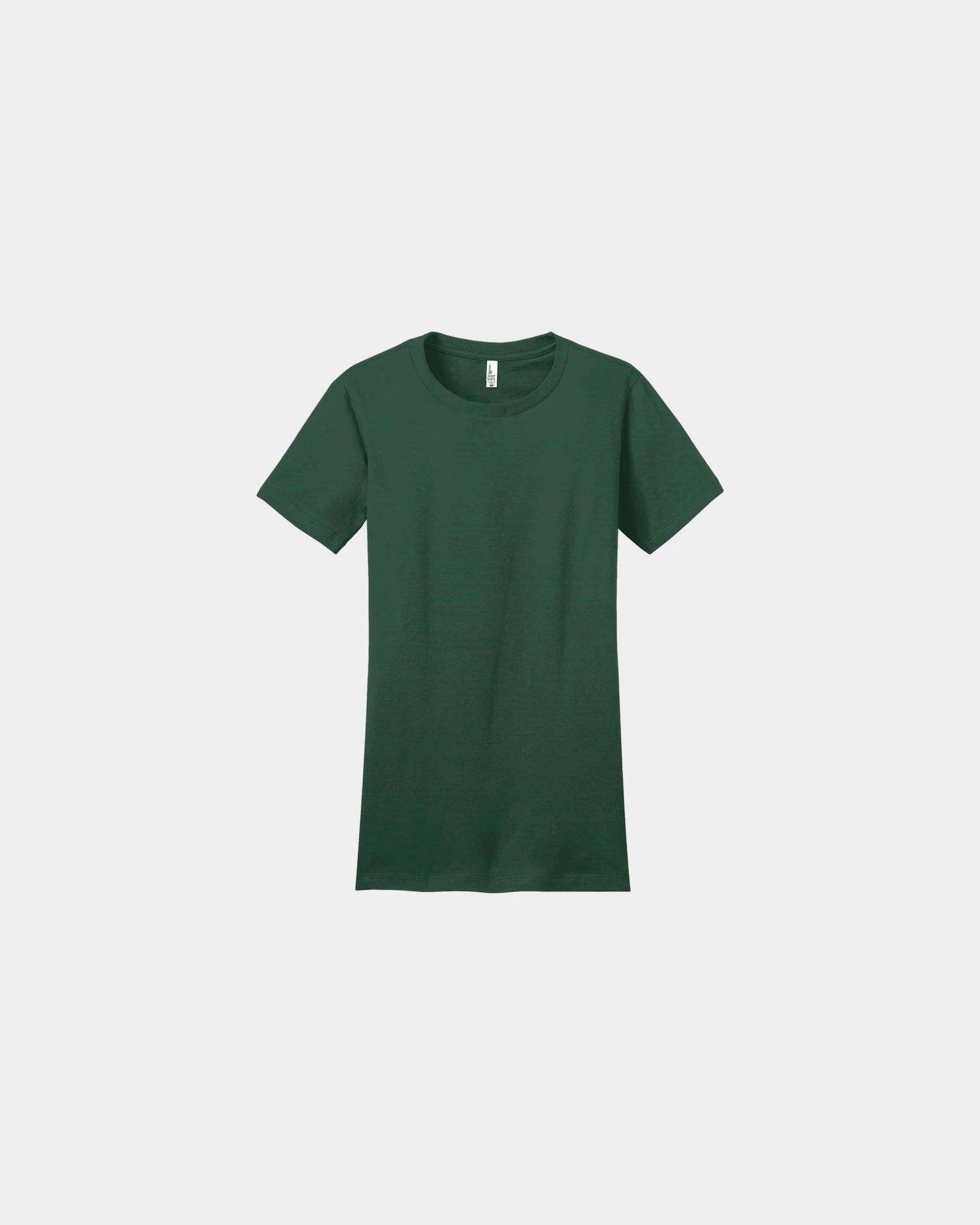 Custom fitted women's cotton concert t-shirt tee - Forest Green